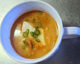 白菜と豆富の旨辛スープ作り方10写真