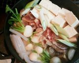 カルシウムたっぷりへそ大根入り肉豆腐作り方5写真