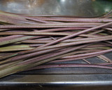 千本ずいきの油揚げで炊いたん作り方1写真