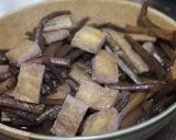 千本ずいきの油揚げで炊いたん作り方4写真