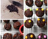 小さな贈り物チョコinココアカップケーキ作り方10写真