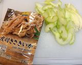 セロリとさきいかの簡単一品作り方1写真