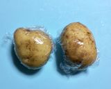 パプリカきらめくハムポテトサラダのツリー作り方1写真