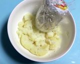 パプリカきらめくハムポテトサラダのツリー作り方3写真