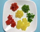パプリカきらめくハムポテトサラダのツリー作り方5写真