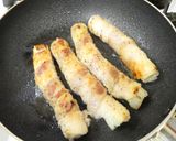 切り込みで食べやすい白ねぎの豚ばら肉巻き作り方15写真