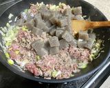 生姜とネギたっぷり　こんにゃくのそぼろ煮作り方4写真