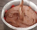 生チョコムースストロベリーケーキ作り方6写真