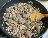 生姜とネギたっぷり　こんにゃくのそぼろ煮作り方6写真