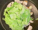 キャベツとサラダチキンのパスタ作り方6写真