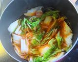 白菜と豆富の旨辛スープ作り方4写真