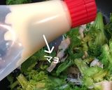 わさび菜と豚肉のマヨ炒め作り方7写真