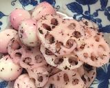蓮根とうずら卵のゆかり味☆彩りに☆作り方6写真