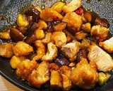茄子と唐揚げのピリ辛甘酢炒め作り方3写真