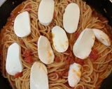 ツナとモッツァレラチーズのトマトパスタ作り方4写真