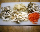 きのこ牛肉入りきんぴらごぼう作り方2写真