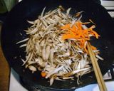 きのこ牛肉入りきんぴらごぼう作り方6写真