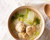 鍋の野菜で簡単！白菜と鶏団子の汁ビーフン作り方9写真