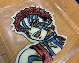 キャラ弁　オブアート弁　鬼滅　猗窩座作り方3写真