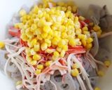 シャキシャキれんこんとカニカマのサラダ♪作り方3写真