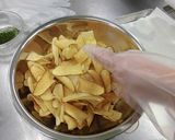 熊谷産なたね油で揚げた大和芋チップス作り方5写真