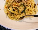 鮭と塩昆布のパスタ作り方6写真