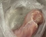 柔らかニンニク鶏むね肉〜生姜ネギ塩ダレで作り方5写真