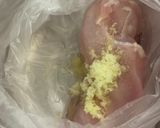 柔らかニンニク鶏むね肉〜生姜ネギ塩ダレで作り方6写真