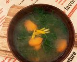 人参の葉っぱも美味しい葉付き人参の味噌汁作り方5写真
