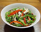 ピーマンと胸肉の塩昆布和え作り方5写真