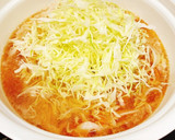 簡単♡ごま油香るキャベツと豚肉の旨だれ鍋作り方4写真