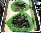 エゴマの葉のみそだれ卵ロール作り方2写真