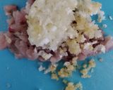 鯵の蒲焼きハンバーグON目玉焼き★作り方4写真