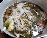 4種の冷凍・天然キノコの温蕎麦で年越し！作り方7写真