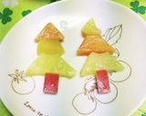 フルーツでパッチワーク＊クリスマスツリー作り方19写真