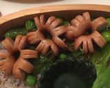 お花ウィンナー クリスマス弁当作り方4写真