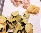 鶏胸肉とナスの白だし炒め煮作り方1写真