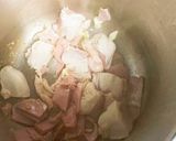 カブと鶏肉の薩摩芋グリーンポタージュ作り方6写真