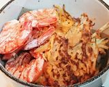 赤海老カリカリ焼きとかき揚げの丼作り方1写真