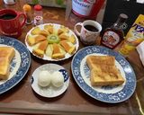たっぷりのメープルシロップで頂くトースト作り方4写真
