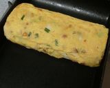 隠し味にマヨ☆　梅入りたまご焼き作り方2写真
