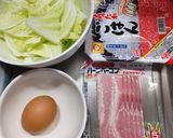 白菜とベーコンに卵の炒飯◎簡単です作り方1写真