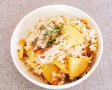 土鍋de炊き込みご飯*冬 炊飯器もok!作り方4写真