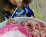 リカちゃん♡春菊ひき肉揚げ挟み(鍋具に)作り方5写真