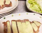厚切り豚ロース　チーズ乗せて子供ウケ良し作り方5写真