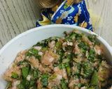 リカちゃん♡春菊ひき肉揚げ挟み(鍋具に)作り方10写真