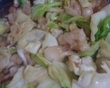 牛ホルモンとキャベツの甘辛味噌炒め作り方7写真