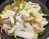 石焼きビビンバの中丼風作り方4写真