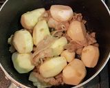 里芋と豚バラ肉の甘辛味噌煮作り方6写真