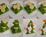 野菜とHMで☆クリスマスツリーのケーキ作り方8写真